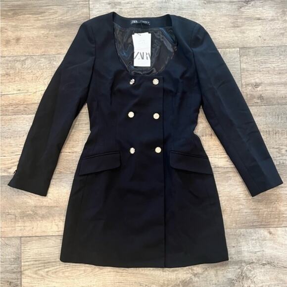 ZARA Short Blazer Dress NWT - Picture 15 of 16